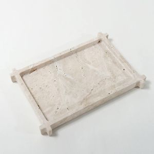 Irregular new Marble <b>Tray</b> With Gold Metal Handles Luxury Serving <b>Tray</b> Decorative Stone <b>Tray</b> Coffee Table Centerpiece Home <b>Decor</b> - Product Image 3