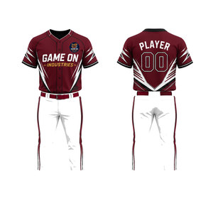 Uniforme de baseball pour hommes le plus vendu, logo personnalisé, tenue d'équipe, nouvelle arrivée, style moderne, coupe quotidienne - Product Image 1