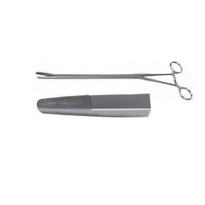 Straight VATS Needle Holder Tungsten Carbide Inserts Extra-Heavy Jaws Ratcheted 10mm Shaft 21cm Working 34cm Overall- ZETOMEDPRO - Product Image 1