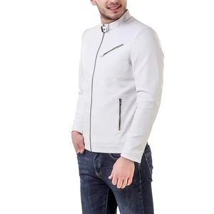 Latest Fashionable Casual Wear Leather Avirex <b>Jacket</b> for <b>Men's</b> Winter Wear Good Quality Material Made <b>Men</b> <b>White</b> Leather <b>Jackets</b> - Product Image 4