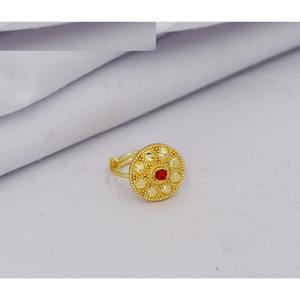 Arabic Dubai Ethnic Girls Wedding Jewelry Ring Manufacturer <b>Islamic</b> 18K New Adjustable Gold Plated Rings Middle East Bridal Ring - Product Image 2