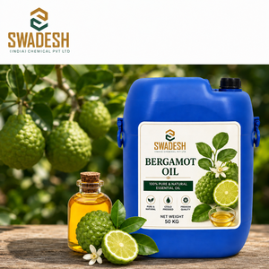 Huile Essentielle de Fleur de Bergamote SWADESH |   100% Pur Distillé à la Vapeur |   Huile aromatique botanique naturelle pour les soins de la peau et la parfumerie corporelle | - Product Image 2