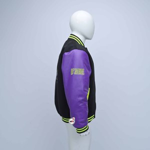 Premium Quality Varsity <b>Jacket</b> Customized Color Genuine Leather Stand Embroidered Logo Front Casual Winter Wear <b>Mens</b> - Product Image 3