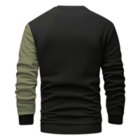 Pull en tricot décontracté pour homme, col rond, manches raglan, boutons, couleur unie, coupe classique, 100% coton, écologique