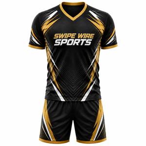 Ensemble de maillots de jeu personnalisés, uniforme d'e-sport, fournisseur de vêtements d'équipe avec impression numérique OEM, manches courtes, 100% polyester - Product Image 6