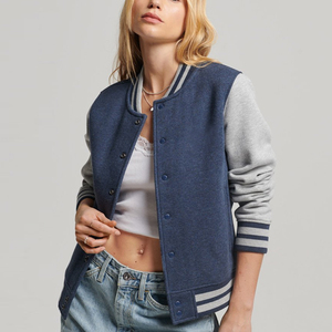 Chaqueta Varsity para Mujer, Último Modelo, Cómoda y Transpirable, Fabricada en Lana, con Servicio OEM - Product Image 4