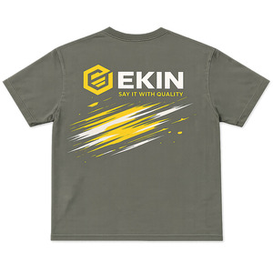 เสื้อยืดสตรีทแวร์ผู้ชายทรงบ็อกซี่ พิมพ์ลาย สกรีนลาย ขาดๆ แบบวินเทจ ผลิตตามสั่ง ผ้าฝ้าย 100% - Product Image 2