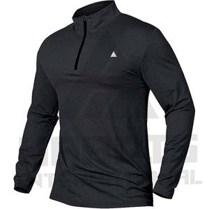 T-shirts à manches longues personnalisés pour hommes, best-sellers, t-shirts de yoga pour hommes, t-shirts à manches longues unis noirs pour hommes - Product Image 2