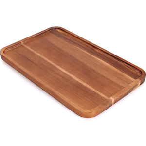Plato Rectangular de Madera Minimalista Moderno, Platos y Bandejas de Madera para Servir, Tabla Duradera para Postres, Aperitivos y Queso, para Decoración del Hogar - Product Image 6