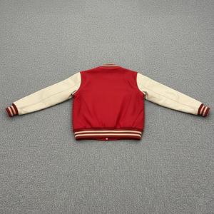 Chaqueta Universitaria Personalizada con Logotipo, Mangas de Cuero, Bordada, para Hombre, Moda Universitaria, Chaqueta de Béisbol, Venta Caliente - Product Image 5