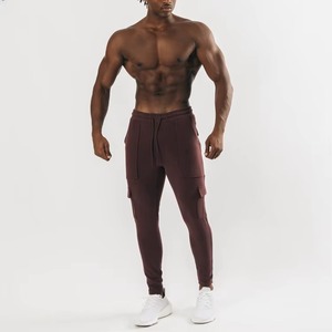 Custom Men's Slim Fit Joggers Breathable Cotton Skinny Sweatpants Cargo Pockets Quick Dry Plain Gym Workout Track Pants Autumn - Product Image 6