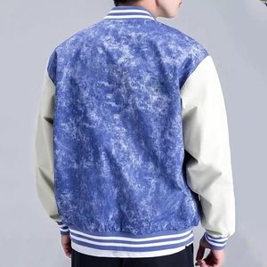 Latest Design Premium Quality Customized Color Canvas Stand Collar Winter Men's Varsity Jacket OEM Service Breathable Waterproof - Product Image 3