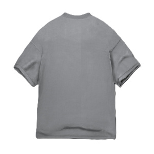 เสื้อยืดโอเวอร์ไซส์แบบเรียบสีพื้นสไตล์วินเทจ ขายส่ง เสื้อยืดแขนสั้นสตรีทแฟชั่น พิมพ์โลโก้ตามสั่ง น้ำหนัก 220 กรัม เสื้อยืดออกกำลังกายสำหรับผู้ชาย - Product Image 6