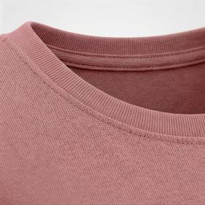 T-shirt à manches longues pour femme, col rond, 100% coton biologique de luxe, pré-rétréci, coupe classique, doux et de qualité supérieure, couleur personnalisée - Product Image 4