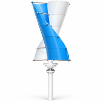 Éolienne à axe vertical hélicoïdal 300W 500W 1kW, générateur à pales spirales pour faible vitesse du vent, pour système solaire-éolien domestique hors réseau