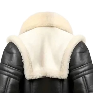 New 2026 Men <b>Fur</b> Collar Fashion Customized Breathable Plus Size Design Top Trending Comfortable B3 Shearling Leather Jackets - Product Image 2