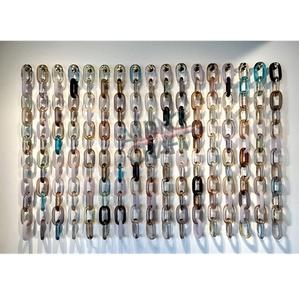 โซ่เรซิ่นใสหลากสีขนาดใหญ่สำหรับตกแต่งผนัง DIY และอุปกรณ์กั้นห้อง - Product Image 3