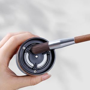 Barista Coffee Tool Wood Handle Cleaner Manual Coffee Grinder Brush for Espresso <b>Machine</b> Grounds Cleaner - Product Image 2