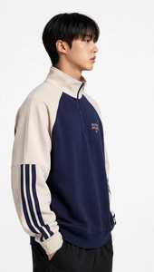 ONETEN APPAREL Sweat-shirt polaire pour homme à col montant imprimé, manches classiques, coupe oversize, décontracté, pour l'hiver - Product Image 3