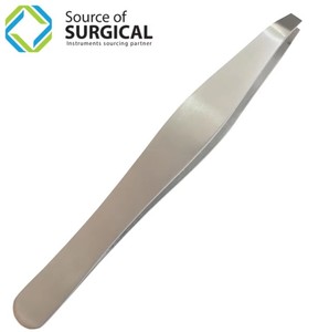 Juego de Pinzas Profesionales para Cejas de Acero Inoxidable Multicolor, Punta Curva y Inclinada, Ligeras y Duraderas para Depilación - Product Image 1