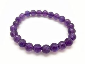 Hot Sale Premium Grade Feng Shui Amethyst <b>Crystal</b> Beaded <b>Bracelet</b> Handmade Eco-Friendly 8mm Women's Men's Natural Healing Stone - Product Image 2