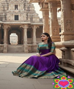 Kurti de Algodón con Tejido Zari de Lujo, Prenda Étnica Multicolor para Mujer, de Secado Rápido, Precio al por Mayor, Ideal para Fiestas - Product Image 2