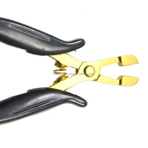 Pince de retrait pour extensions de cheveux, outil de dépose efficace pour la kératine et les micro-anneaux, noire - Product Image 2
