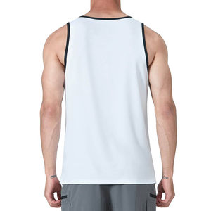 Última Llegada en Ropa Deportiva de Alta Calidad para Hombre, Talla Personalizada, MOQ Bajo, Camiseta sin Mangas de Spandex/Algodón Transpirable, Nuevo Diseño - Product Image 2