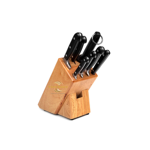Ensemble de couteaux en bambou VietChoice avec 4 couteaux en acier inoxydable, design minimaliste pour la cuisine - Product Image 2