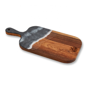 Recién llegado, diseño de lujo, acabado de ola oceánica, madera de olivo, corte de resina epoxi azul, diseño único, producto estándar superior - Product Image 1