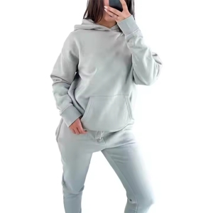 Sudadera con capucha corta de algodón pesado de 420 g/m² para mujer, con cremallera, color liso, personalizable con logo impreso, OEM de fábrica de ropa - Product Image 3