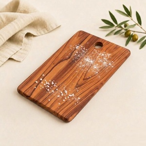 Planche à découper en teck massif, artisanale, de qualité supérieure, durable, pour cuisine professionnelle, réversible - Product Image 5