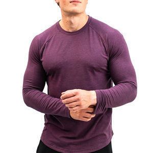 เสื้อยืดแขนยาวผู้ชาย ผ้าฝ้าย พิมพ์ลายได้ตามสั่ง เสื้อยืดแขนยาว ระบายอากาศได้ดี เป็นมิตรกับสิ่งแวดล้อม เสื้อยืดคอกลมผู้ชาย - Product Image 3