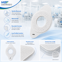 Patch adhésif doux non tissé pour capteur CGM avec adhésif en gel de silicone, patch de recouvrement CGM découpé sur mesure