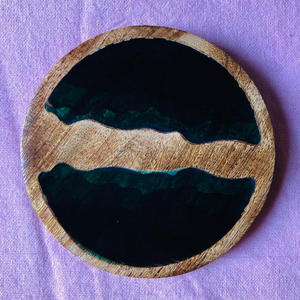 Posavasos Cuadrados de Madera Modernos y Ecológicos de la Mejor Calidad, Decoración del Hogar de la India, en Venta - Product Image 5