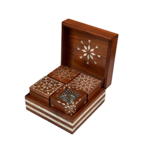 Juego de Quemadores de Incienso de Diseño PearlVogue, Elegante Porta Incienso con Incrustaciones de Madreperla para Interiores de Primera Calidad - Product Image 1