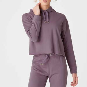 Women's Vintage 2-Piece Long Set Hooded Sweatshirt Joggers Pants Print Casual Sportswear Full Sleeve Knitted 100% Cotton Stretch - Product Image 2