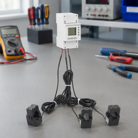Compteur d'énergie triphasé haute précision Acrel sur rail DIN avec RS485 et TA pour la surveillance de la puissance basse tension pour l'énergie électrique