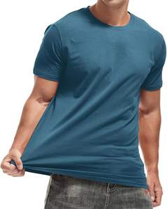 T-shirt unisexe de haute qualité 2026, 100 % coton tricoté, style vintage uni, manches courtes, coupe classique, personnalisable - Product Image 3