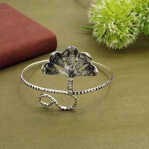 Snake serpent upper arm <b>bracelet</b>, statement golden silver <b>adjustable</b> textured armlet for her. - Product Image 3