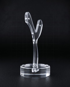 Trendy Acrylic Earring Display Stand Customizable Jewelry Holder for Single Earrings, Stylish and Attractive Design - Product Image 5