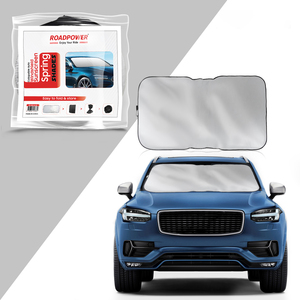 Pare-soleil carré Roadpower, protection réfléchissante de la chaleur pour pare-brise de voiture, réduit la chaleur et améliore le confort à l'intérieur de la voiture - Product Image 1
