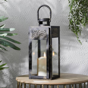 Unique Design Metal <b>Candle</b> <b>Lanterns</b> Black Gold Color Curved Dome Shape Modern Luxury Eco-Friendly Home Decor Outdoor Christmas - Product Image 6