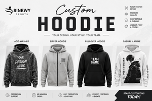 Sweat à capuche unisexe haut de gamme en molleton épais – Pull zippé oversize 100 % coton imperméable avec logo brodé pour l'hiver et le streetwear - Product Image 6
