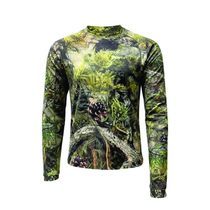 Men Hunting <b>Camo</b> <b>Top</b> Long Sleeve Outdoor Field Apparel Lightweight Shirt for Woodland Hunting Camping and Hiking Trips - Product Image 1