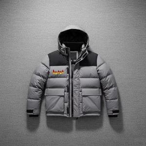 Veste matelassée en duvet brillant imperméable et coupe-vent pour homme, style streetwear, personnalisée, chaude pour l'hiver - Product Image 1