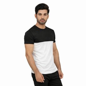 Hot Look Street Wear Fashion Sports Wear Casual Wear Slim Fit Color Block <b>Men</b> Casual <b>Summer</b> Street Wear <b>T</b> <b>Shirt</b> For <b>Men</b> - Product Image 1