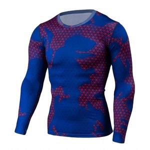 Men's Short Sleeve MMA Rash Guard BJJ <b>Compression</b> Top Approved Grappling Training Wear USA Europe Wholesale Market - Product Image 6