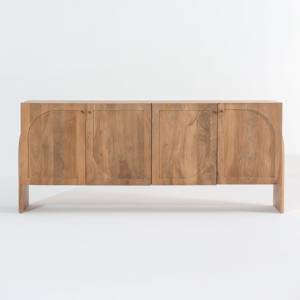 Aparador de Madera de 4 Puertas Vandana Falcon Terra con Amplio y Elegante Almacenamiento para Interiores Modernos - Product Image 1