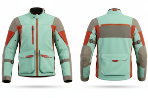 100% Polyester Whole Sale Motorcycle Jacket Windproof Protective Gear Multi Pocket Breathable Custom Logo <b>Design</b> Biker Jackets - Product Image 3